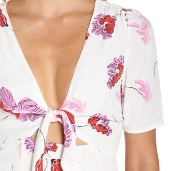 Bardot Mini Dress Floral Revolve - Picture 4 of 5